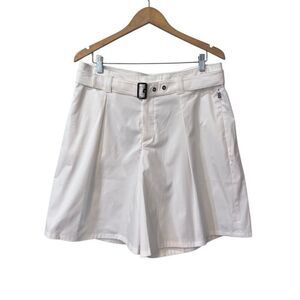 Bogner Women's Sport Celia Shorts Size EU 42/ US 12 White High Waist NWT